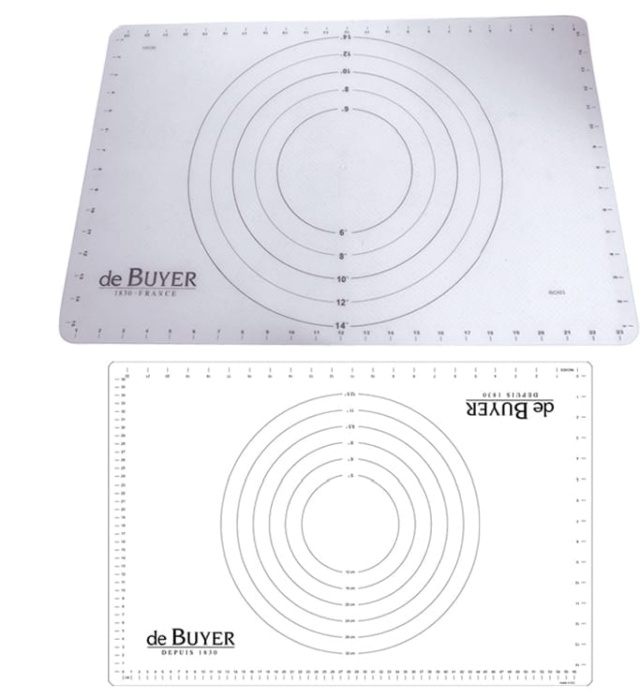 Tapis de dos / tapis en silicone avec mesures - De Buyer