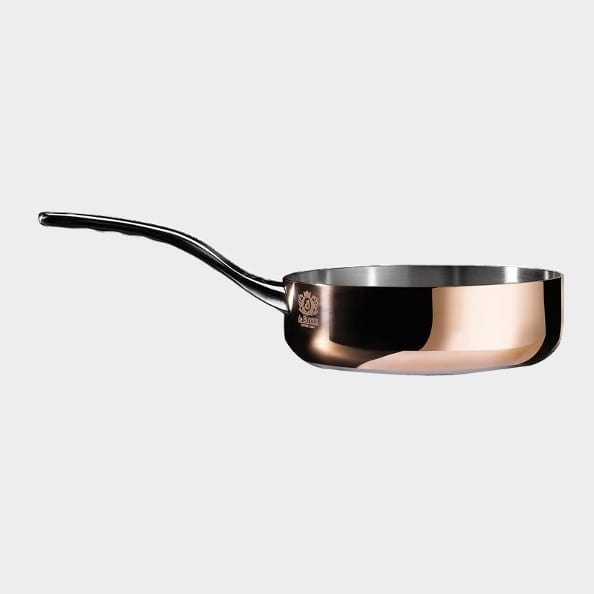 Copper Deep frying pan with induction base, Prima Matera - de Buyer