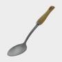 Serving spoon in stainless steel with wooden handle B Bois - De Buyer