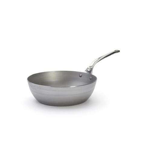 Sauteuse in carbon steel with stainless steel handle, 28cm, Mineral B Pro - de Buyer