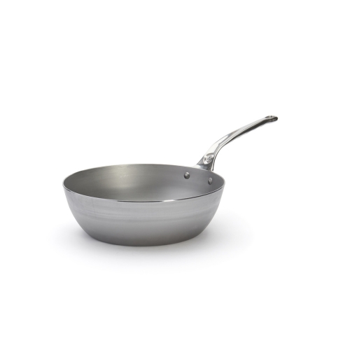 Sautéuse en acier au carbone avec poignée en acier inoxydable, 28 cm, minéral B Pro - de Buyer