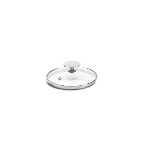 Glass cap with knob in stainless steel - de Buyer