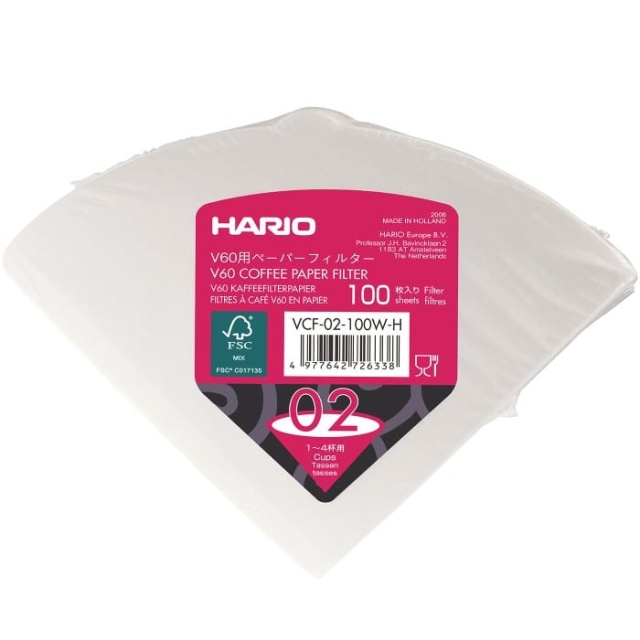 V60 filter 02, 100 pcs - Hario