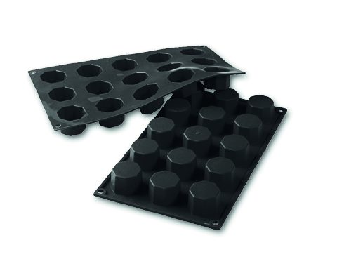 Silicone praline mold 15 Octagon