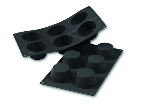 Moule en silicone, muffins 6 pcs