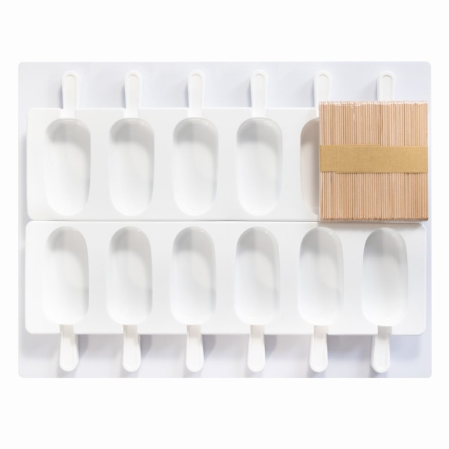 Silicone ice cream mold, 2 molds of 6 ice creams + 50 sticks - Martellato