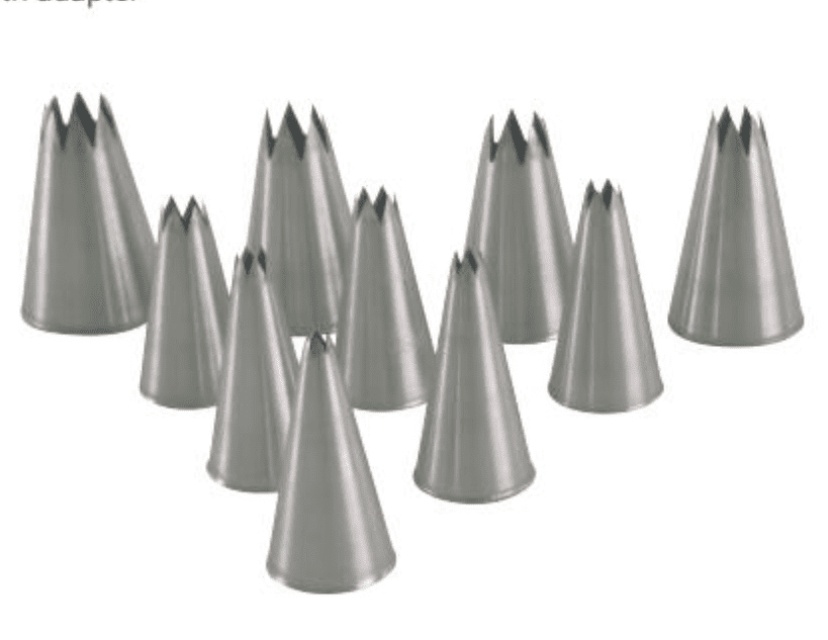 Set of 10 star nozzle - Martellato