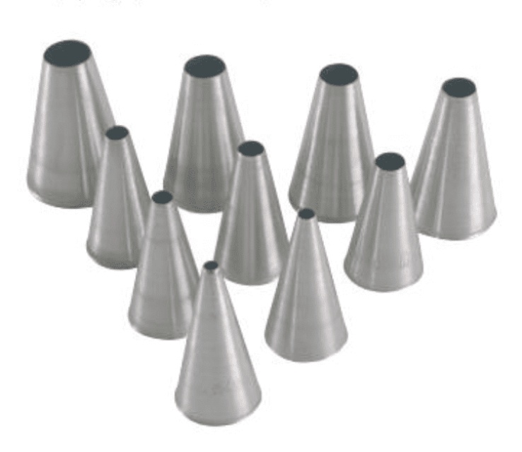 Set of 10 smooth nozzles - Martellato