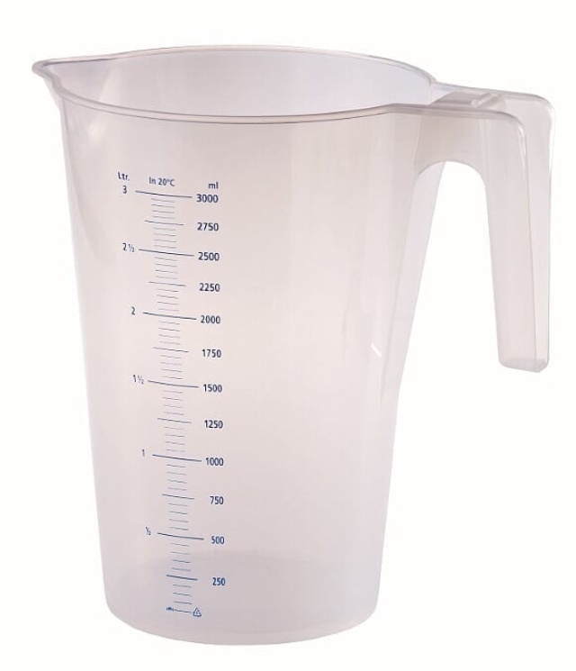 Transparent jug in plastic, volume markings - Martellato