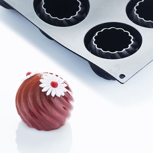 Moule en silicone, noir, Twist, 30SIL506 - Martellato