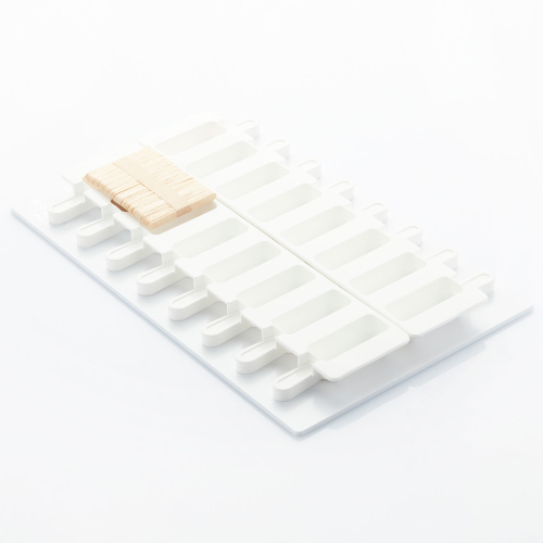 Eisform, Brick mini, 2 Formen mit 8 Gläsern + 50 Stäbchen - Martellato