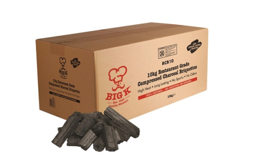 Barbecue briquettes 10 kg, restaurant quality - Big K