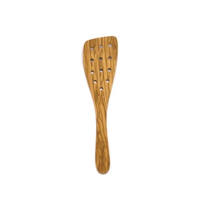 Slotted ladle, olive wood, 32 cm - Heirol
