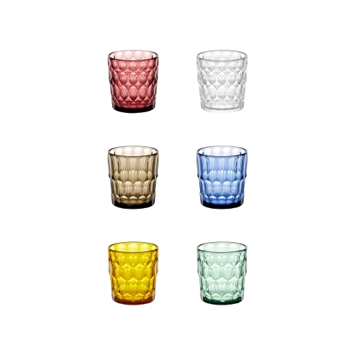 Plastic drinking glasses, 36 cl, Vanity, 6-pack - Guzzini