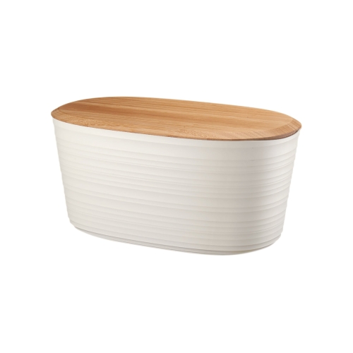 Bread bin with chopping board, Tierra - Guzzini