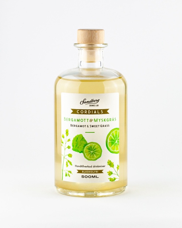 Cordials, bergamote et herbe musquée - Sandberg Drinks Lab