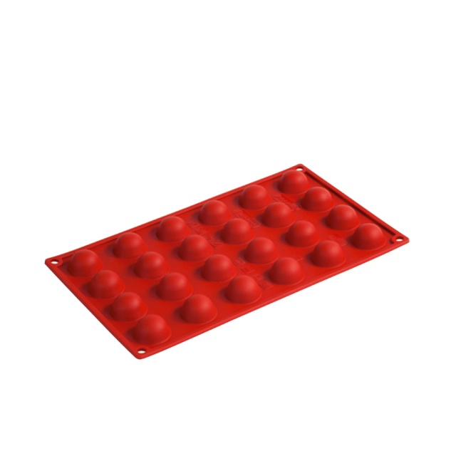 Moule à pâtisserie en silicone, demi-sphère, 24 pcs - Pavoni