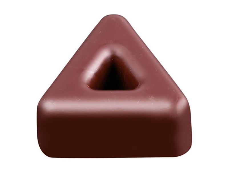 Praline mould, Fabrizio Fiorani, PC49, triangle, 21 pralines - Pavoni