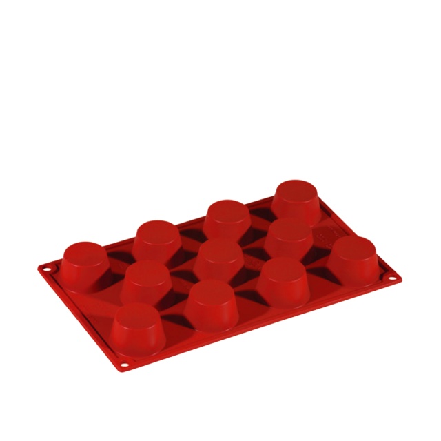 Moule à pâtisserie en silicone, petit cylindre, 11 pcs - Pavoni