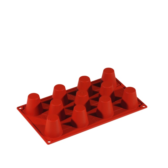 Baking mould in silicone, cone, 11 pcs - Pavoni