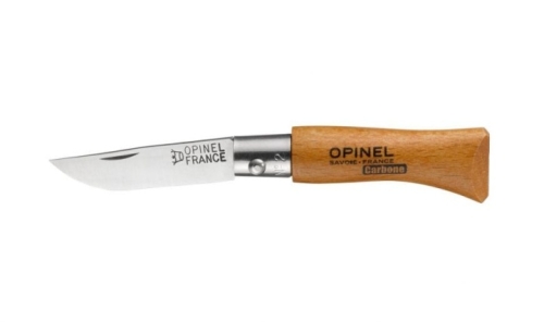 Stainless steel folding knife, wooden handle - Opinel