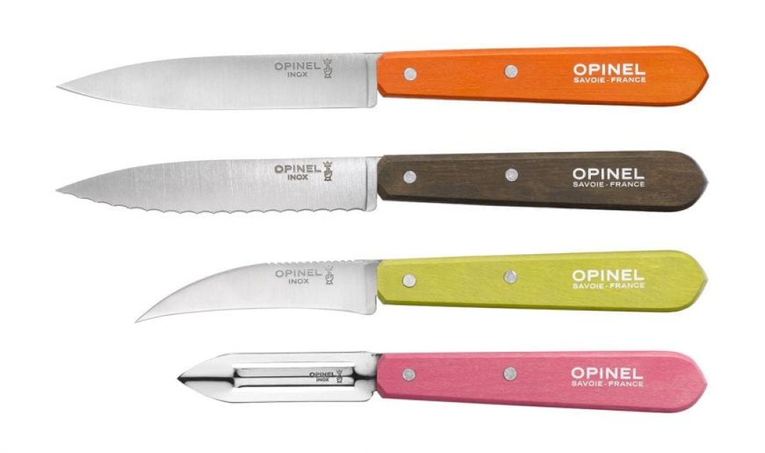 Knife set in four parts, 50's, Essentials - Opinel