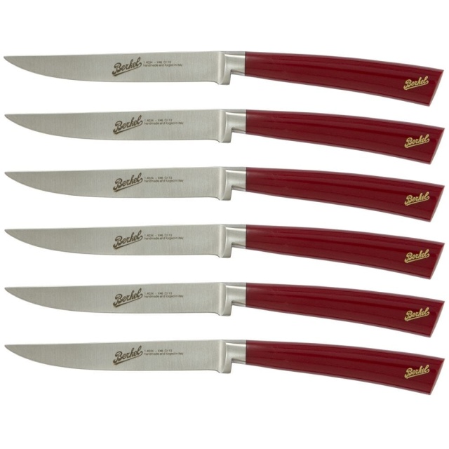 Couteaux à steak, pack de 6, Elegance Red - Berkel