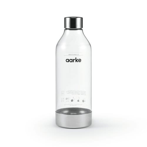 Water bottle, PET, Brushed Steel - Aarke