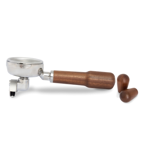 Kit with portafilter and knobs for Cellini Evoluzione, Walnut - La Pavoni