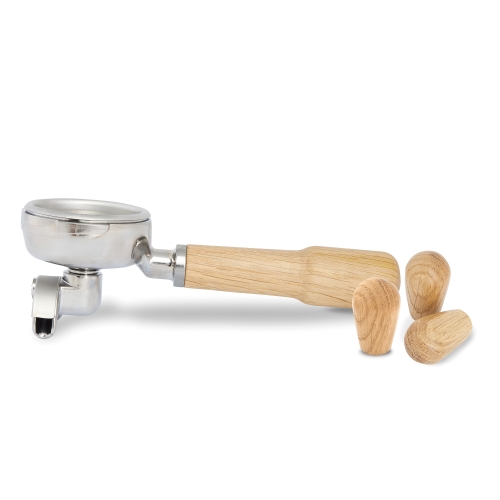 Kit with portafilter and knobs for Cellini Evoluzione, Oak - La Pavoni
