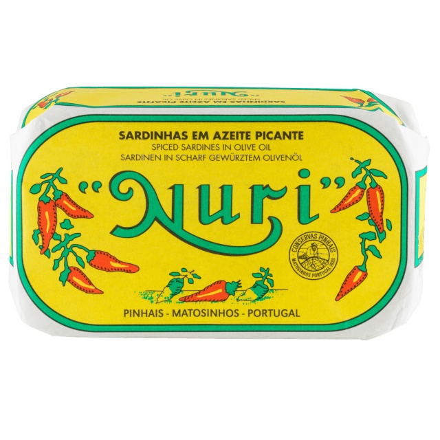 Sardines in olive oil, seasoned, 125g - Nuri