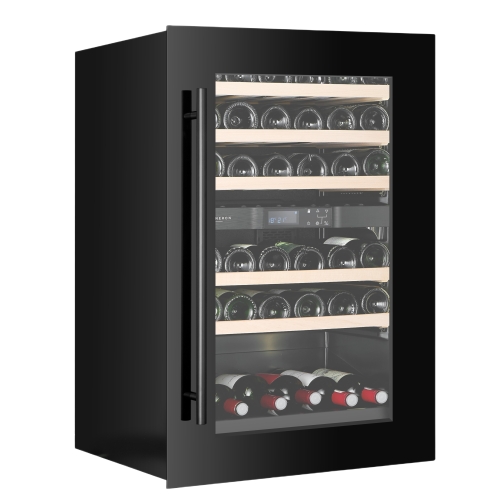 Wine cooler Kitchen Built-in 90, Dual zone, Black - Vigneron