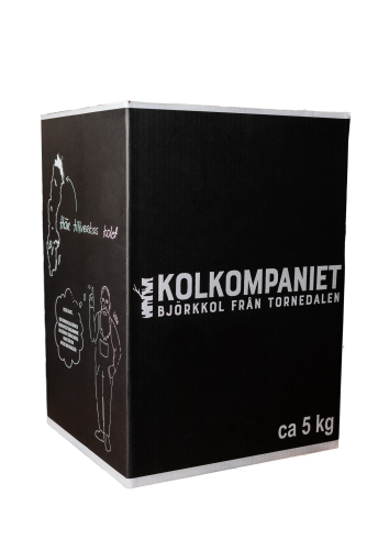 Charbon de bois de bouleau de Tornedalen, 5 kg - Kolkompaniet