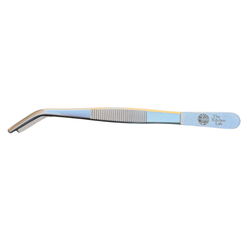 Pinzette, abgewinkelt, 14 cm, Silber - The Kitchen Lab
