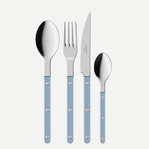 Cutlery set, 24 pieces, Bistrot Pearly, Light blue - Sabre Paris