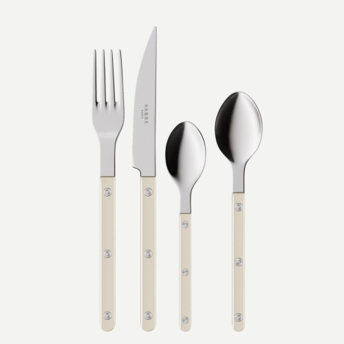 Cutlery set, 24 pieces, Bistrot Pearly, Pearl - Sabre Paris