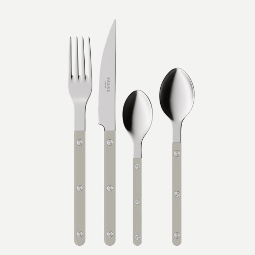 Cutlery set, 24 pieces, Bistrot, Grey - Sabre Paris