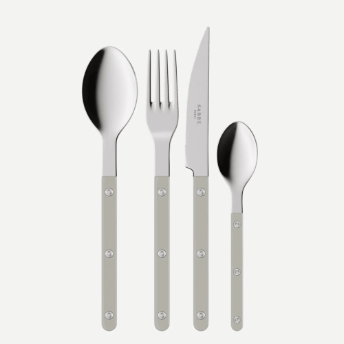 Cutlery set, 24 pieces, Bistrot, Grey - Sabre Paris