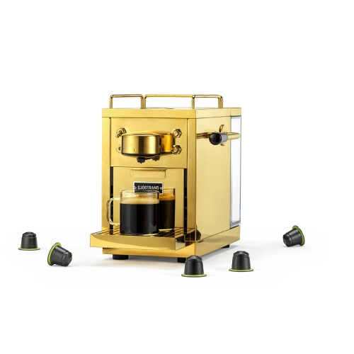 Capsule Machine, The Original Espresso Capsule Machine, Brass - Sjöstrand