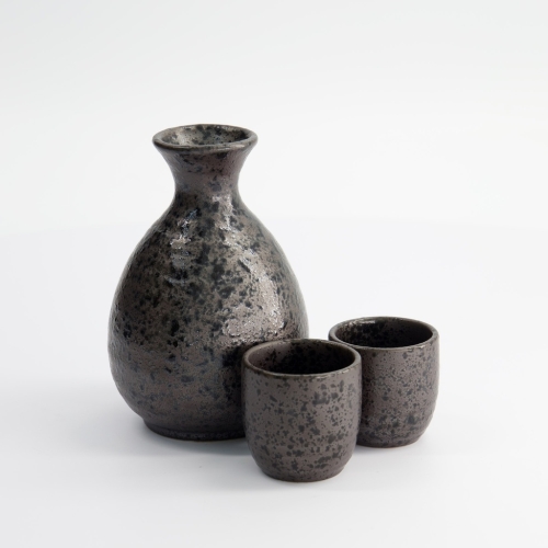 Sake set, Tokkuri and 2 choko