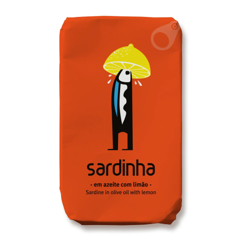 Sardinen in Olivenöl, Zitrone, 120 g - Sardinha