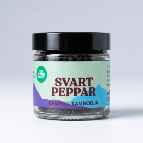 Pepper, Black Kampot, 40 g - The Pepper Quest