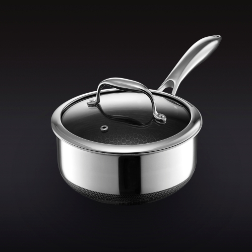 Saucepan with glass lid, nonstick, 1.9 L - Hexclad