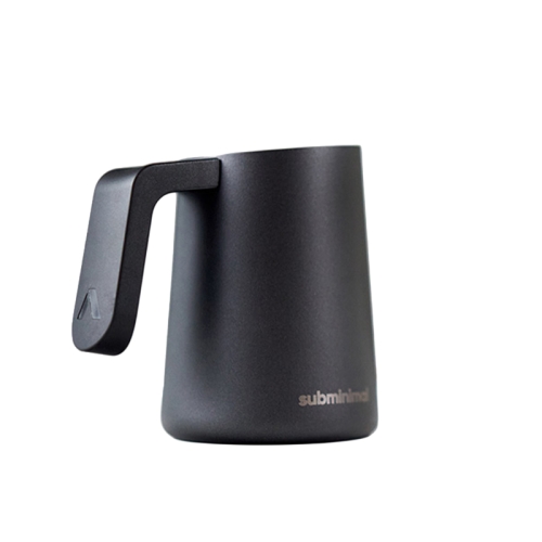 Subminimal FlowTip milk jug with handle, black