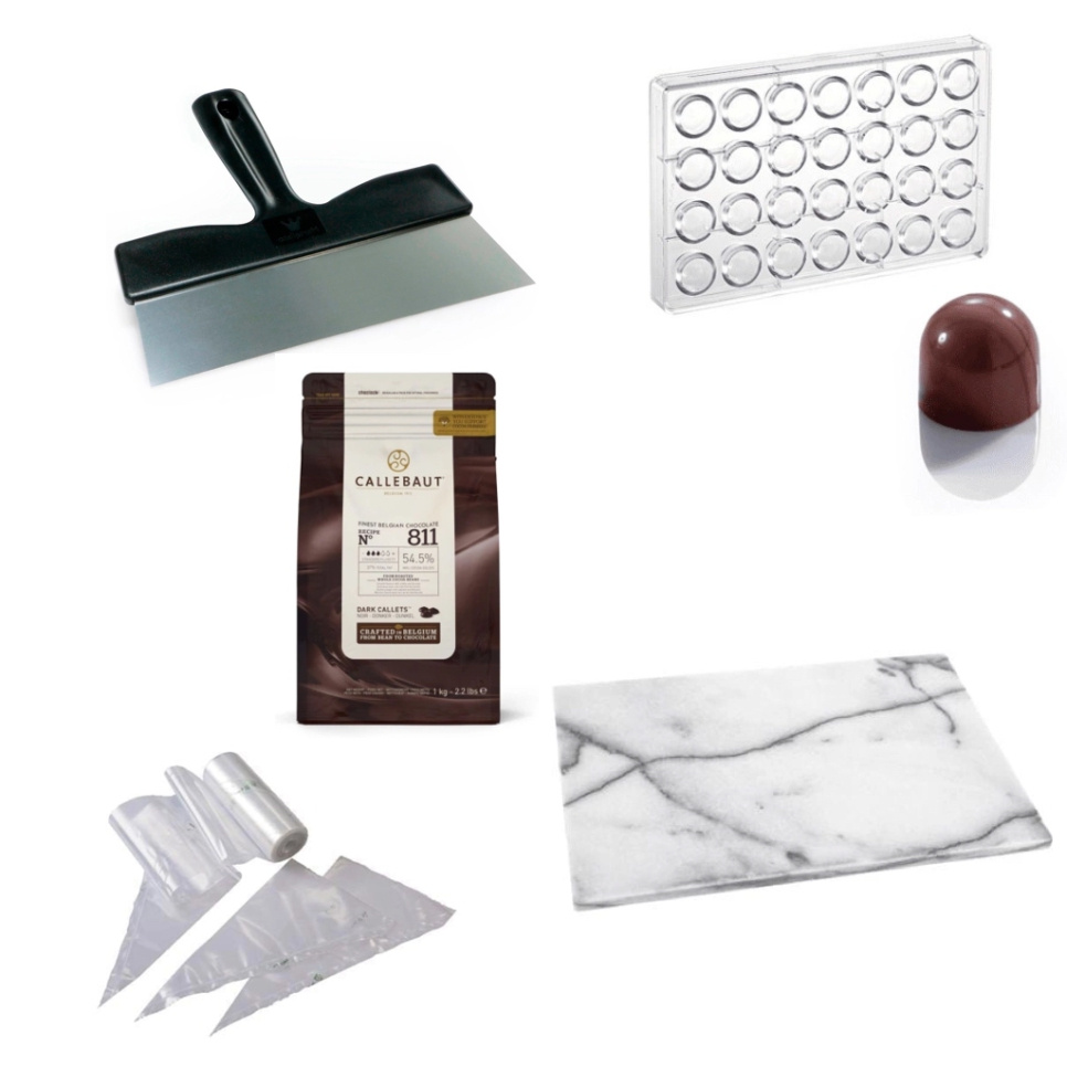 Pack praliné, pack de démarrage pour la fabrication de praliné dans le groupe Pâtisserie / Ustensiles à pâtisserie / Ustensiles pour le chocolat l\'adresse The Kitchen Lab (1317-26946)