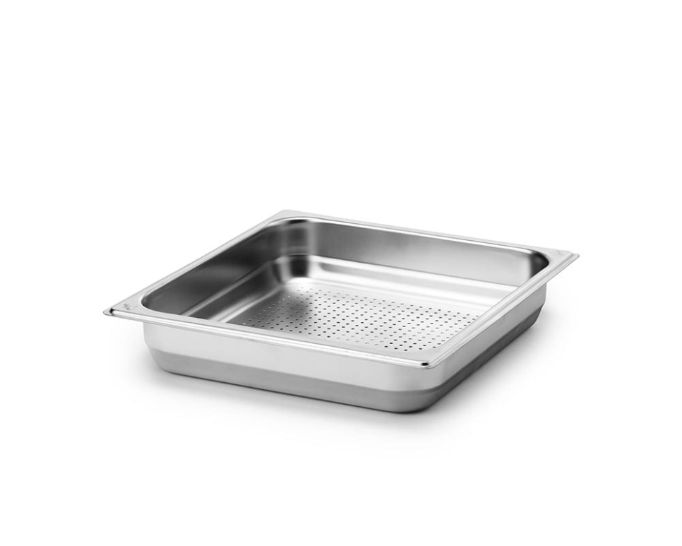 Gastro Norm GN2/3-65, inox, perforé - Patina dans le groupe Cuisine / Plats de cuisson et produits GastroNorms / GastroNorms / GastroNorms en inox l\'adresse The Kitchen Lab (1069-10758)