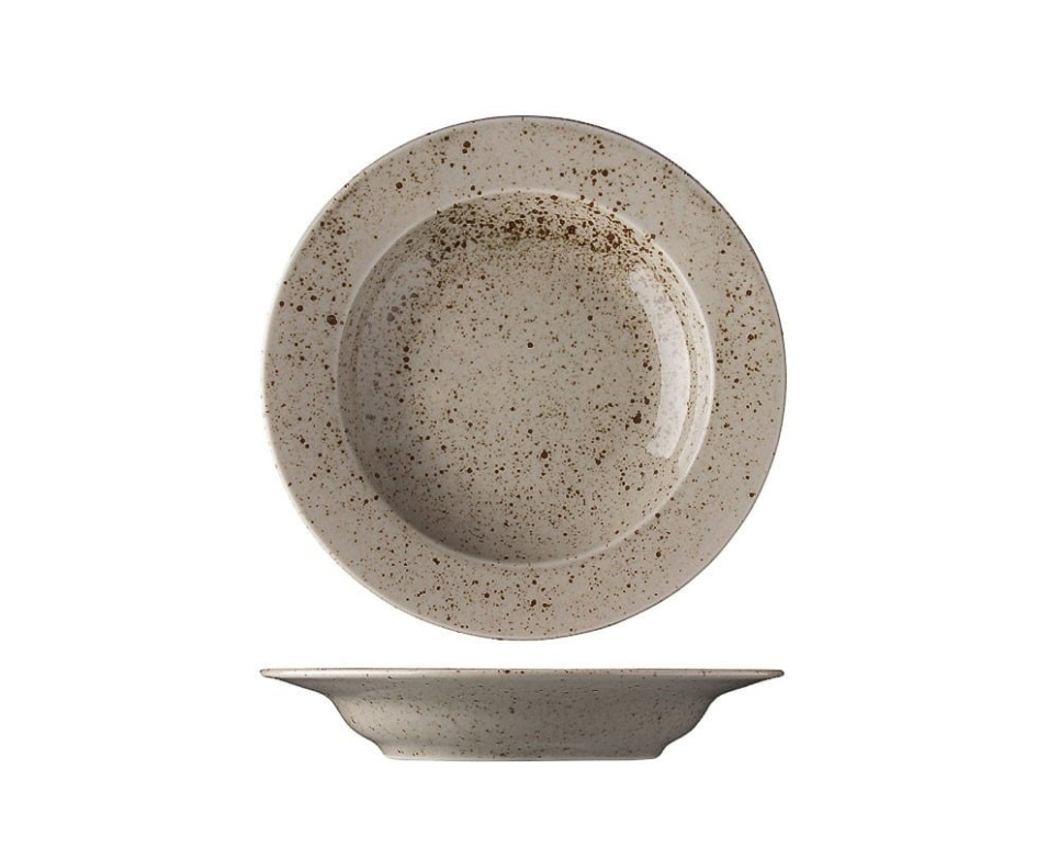 Deep plate, 22 cm, Lifestyle Natural - Lilien in the group Table setting / Plates, Bowls & Dishes / Plates at KitchenLab (1069-12024)