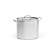 Tall stock pot in stainless steel, with lid - Patina