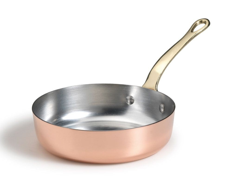 Copper pan, brass handle - Agnelli in the group Cooking / Frying pan / Frying pans at KitchenLab (1069-17475)