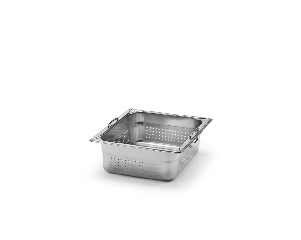 Gastronorm GN1/2, stainless steel, perforated with handle - Patina in the group Cooking / Oven dishes & Gastronorms / Gastronorms / Stainless steel gastronorms at KitchenLab (1069-17492)